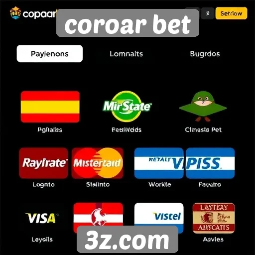 Explorando métodos de pagamento no Coroar Bet
