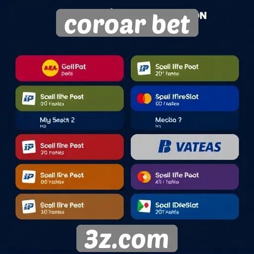 Métodos de pagamento oferecidos pela Coroar Bet